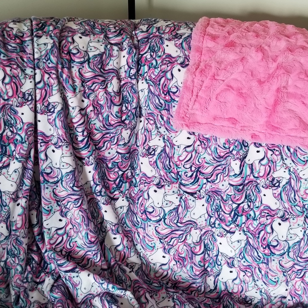 Unicorn Minky Blanket